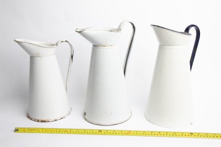Hospital Jugs in Enamel (priced individually)